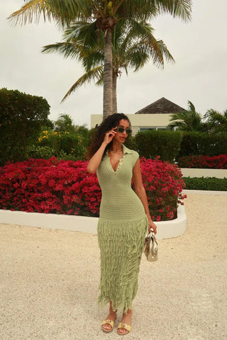 Catalina Crochet Maxi Dress