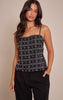 Petite Cream Stud Tie Back Cami Top