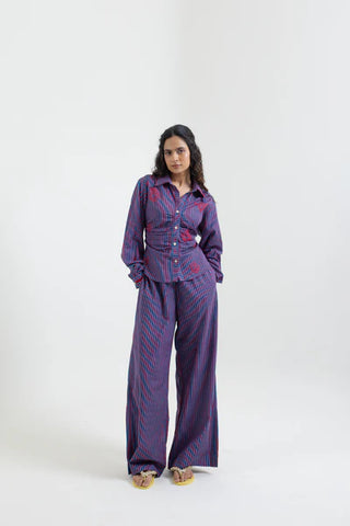 Stripes Tappered Shirt + Pants