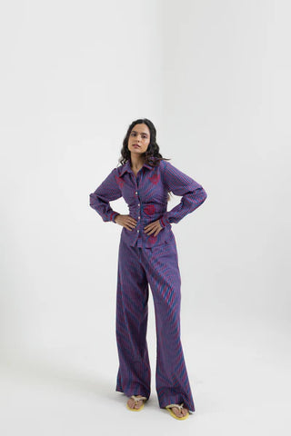 Stripes Tappered Shirt + Pants