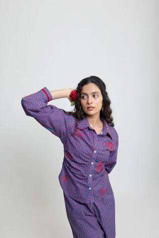Stripes Tappered Shirt + Pants