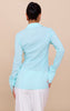 Midnight Chiffon Fitted Shirt
