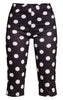 Black Polka Dot Capri's