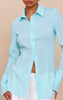 Midnight Chiffon Fitted Shirt