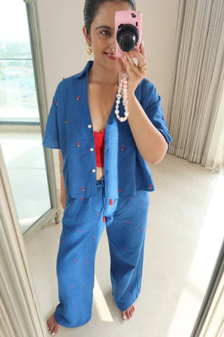 Denim dream short shirt + pants