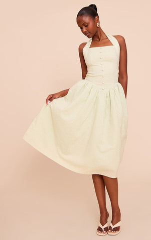 Sweet Stitch Halterneck Midaxi