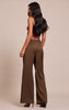 Tall Stone Woven Wrap Front Trousers