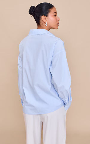 Blush Flow Drape Shirt