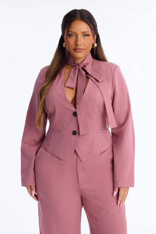 Baldwin Blazer Scarf Pant Set