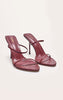 Croc Faux Leather High Heels