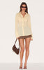 Midnight Chiffon Fitted Shirt