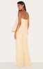Structured Woven Peplum Straight Leg Jumpsuit