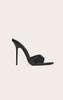 Midnight Gloss Stiletto Mules