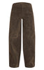 Faux Suede Straight Leg Trousers