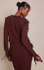 Chiffon Ruffle Tie Front Blouse