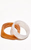 Cream Resin Bangle Set