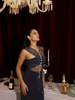 Sapphire Veil Midi Dress