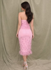Blush Feather Embellished Co-Ord Set