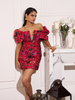Floral Tapestry Mini Dress