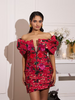 Floral Tapestry Mini Dress