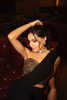 Mettalic Corset blouse with saree