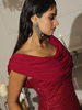 Rouge Drape Mini Dress