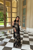 Black embroidered Gharara Set