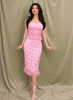 Blush Feather Embellished Co-Ord Set