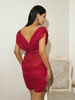 Rouge Drape Mini Dress