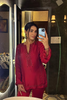 Red Embellished Co-ord Set