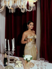Gold Pleated Sculpt Midi