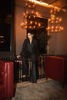 Black shimmer pant suit