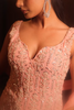 Pink embellished suit