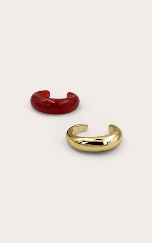 Gold and Orange Statement Cuff