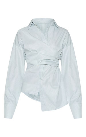 Blush Flow Drape Shirt