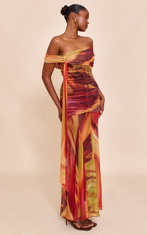 Mocha Mirage Bardot Maxi