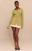 Midnight Chiffon Fitted Shirt
