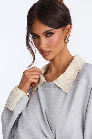 Lindsey French Terry Layered Long Sleeve Top
