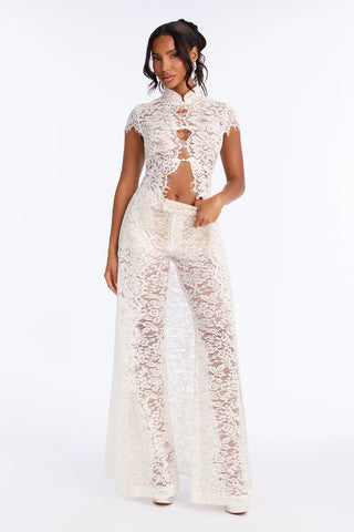 Alora Lace 3 Piece Pant Set