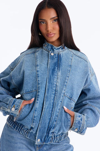 Bringing Denim Back Pant Set