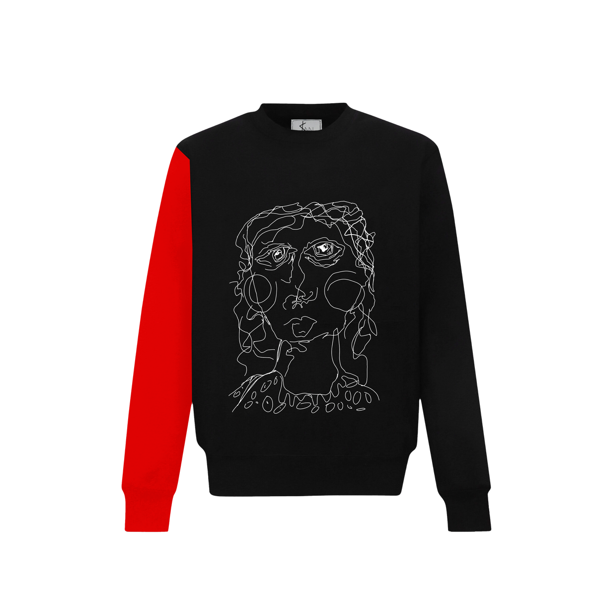 Red Button Crewneck