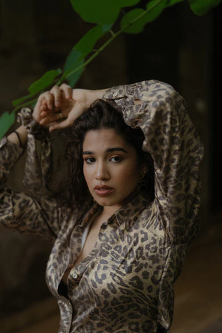 Leopard shirt + skorts