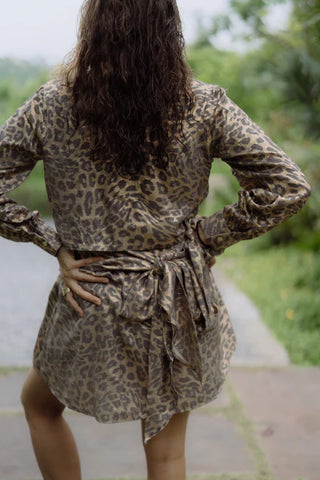 Leopard shirt + skorts