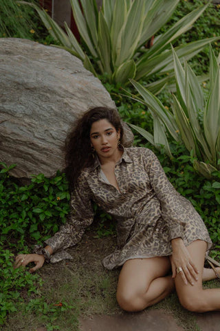 Leopard shirt + skorts