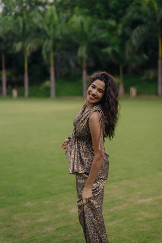 Leopard top + pants