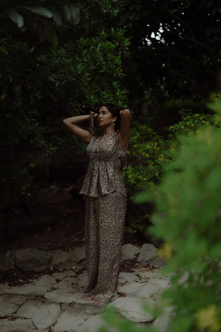 Leopard top + pants