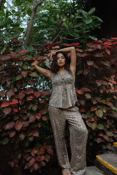 Leopard top + pants