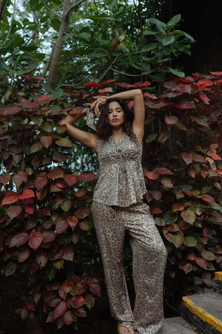 Leopard top + pants