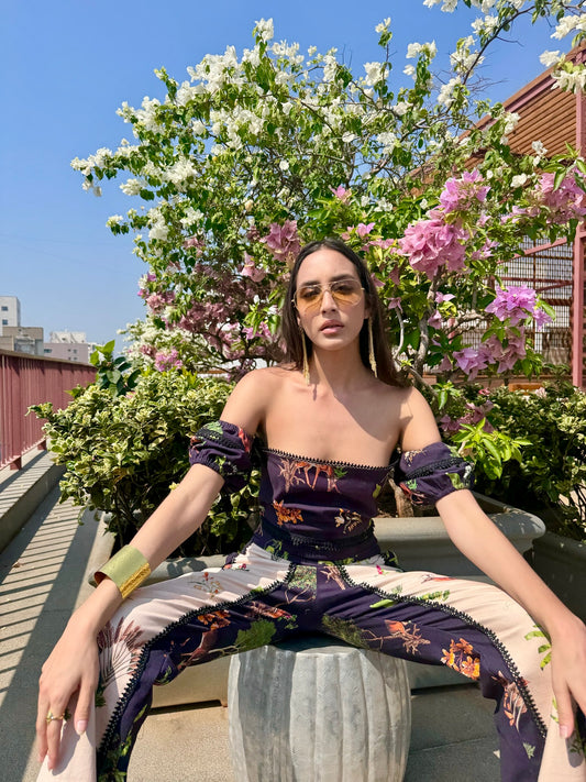 Ives Puff Sleeve Crop Top