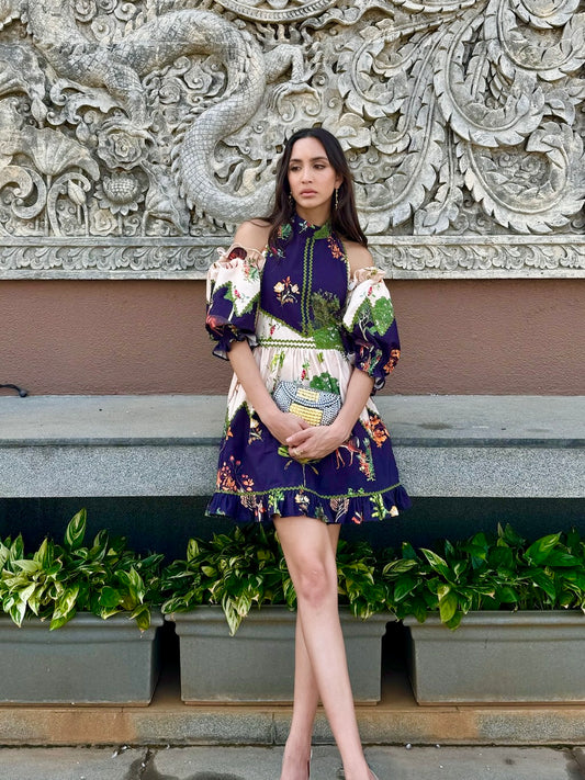 Mallorca Puff Sleeve Dress